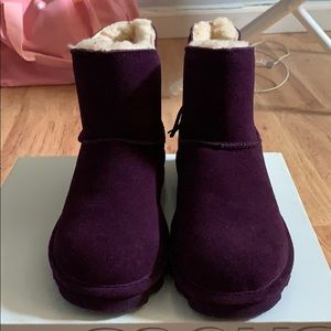 Short lines purple boots
